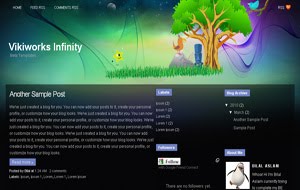 Vikiworks Infinity Premium Quality Blogger Template