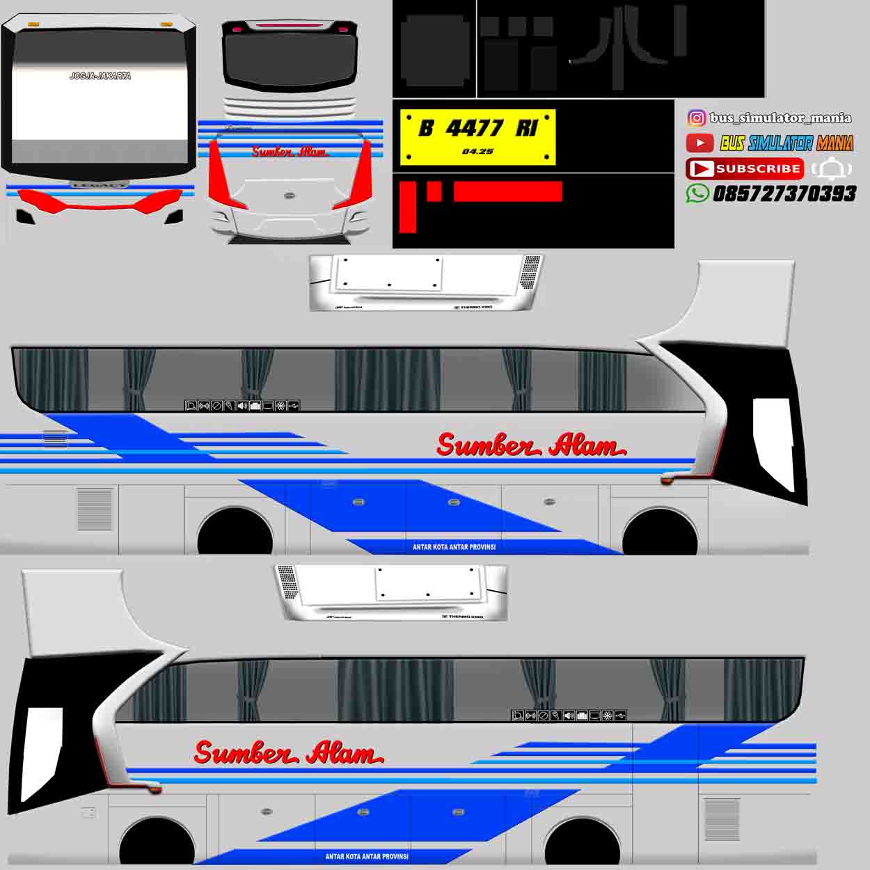 livery bus sumber alam terbaru