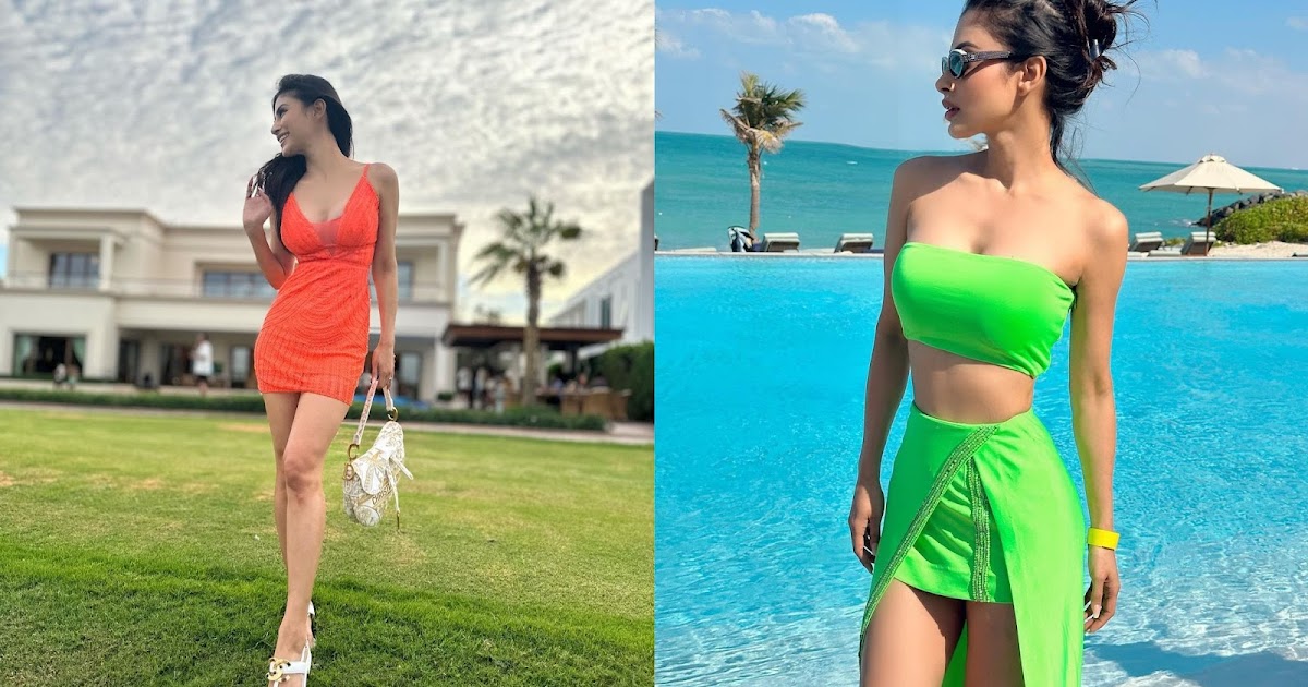 Mouni Roy Slays it Totally, be it in an Orange or a Green Outfit