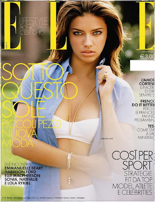Adriana Lima Topless In Elle