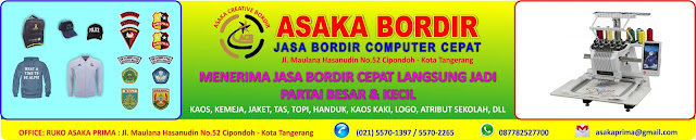 Border atribut sekolah, border badge,Bordir Baju, Bordir Cengkareng, Bordir Jakarta, Bordir Jaket, Bordir Murah, Bordir Satuan, Bordir Seragam, Bordir Topi, Jasa Bordir, border tangerang, border cipondoh,