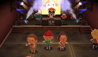 Animal Crossing 3DS totakeke canciones discoteca bailar dj