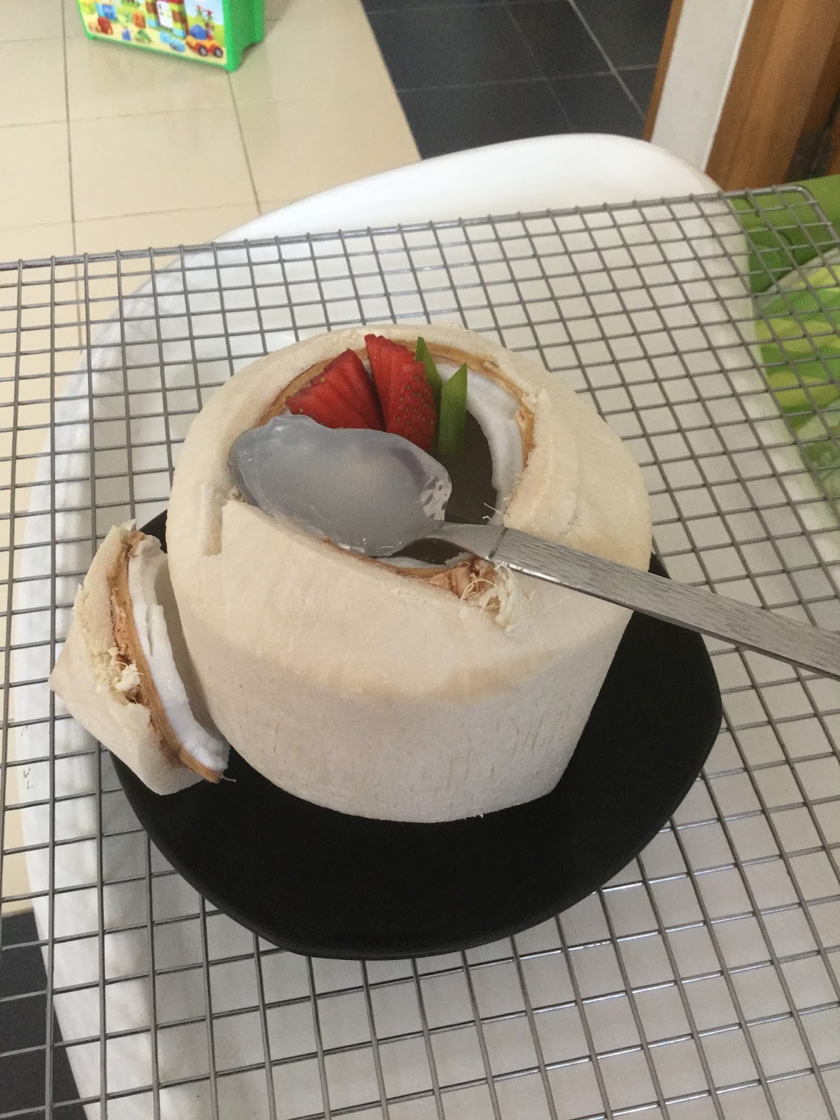 berkreasi di dapur Puding  Kelapa  Thailand batok 