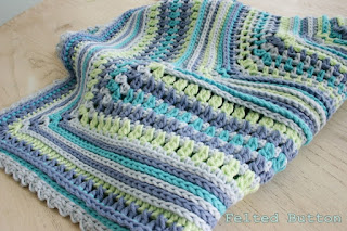 Breath of Heaven Baby Blanket Crochet Pattern by Susan Carlson of Felted Button