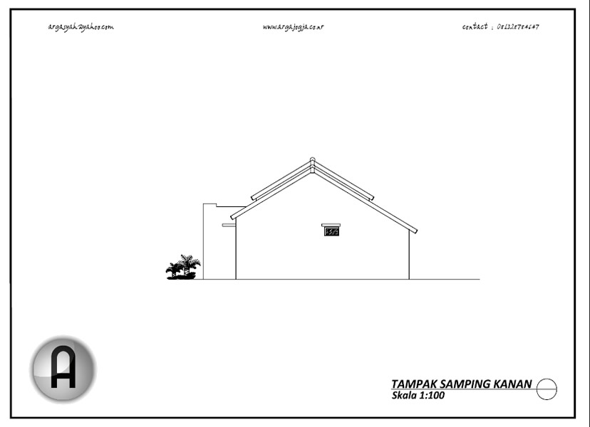 Desain Rumah Modern Mungil Minimalis Type 80 - Argajogja's Blog