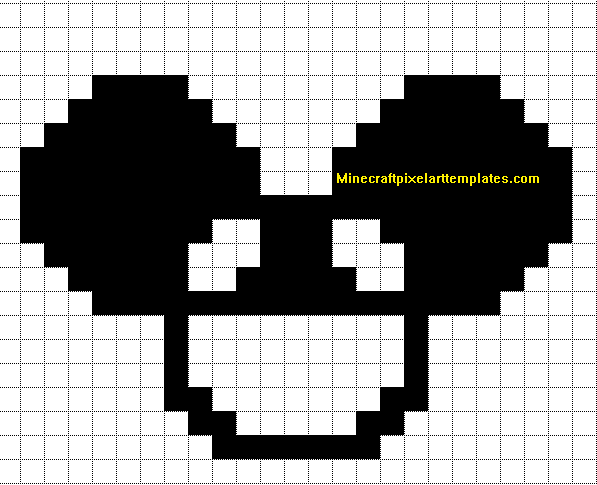 Minecraft Pixel Art Templates: Deadmau5