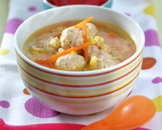 Resep Soup Jagung Bola Ayam Wortel
