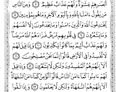 Al Baqoroh ayat 8-13