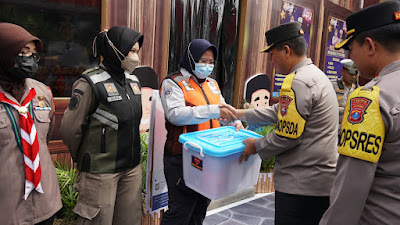 Wakapolda Jatim Cek Pos Pengamanan di Polres Gresik