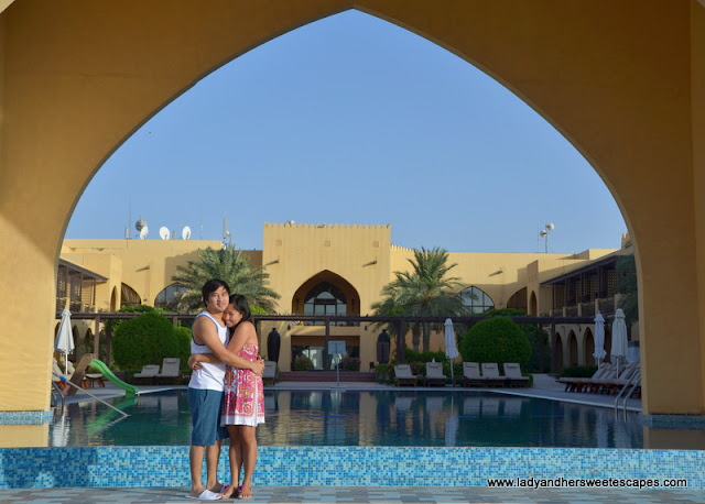 Ed and Lady in Tilal Liwa Hotel