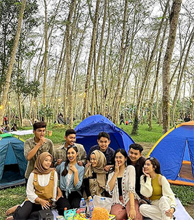 Camping Area di Hutan Albasia Foto