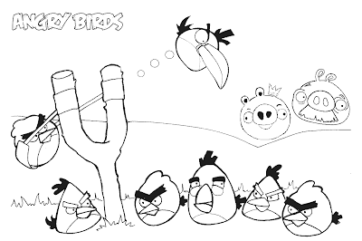 Angry Bird Coloring Pages