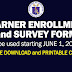 Learner Enrollment and Survey Form for SY 2020-2021