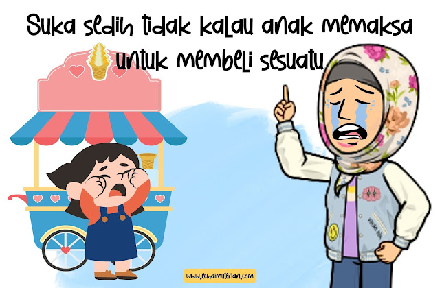 Anak tantrum minta sesuatu barang