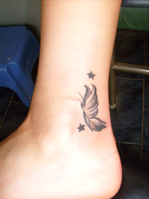 Nice Foot Tattoo Ideas With Butterfly Tattoo Designs With Image Foot