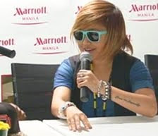 Charice New Look New Image Short Blonde Hair and Tattoo