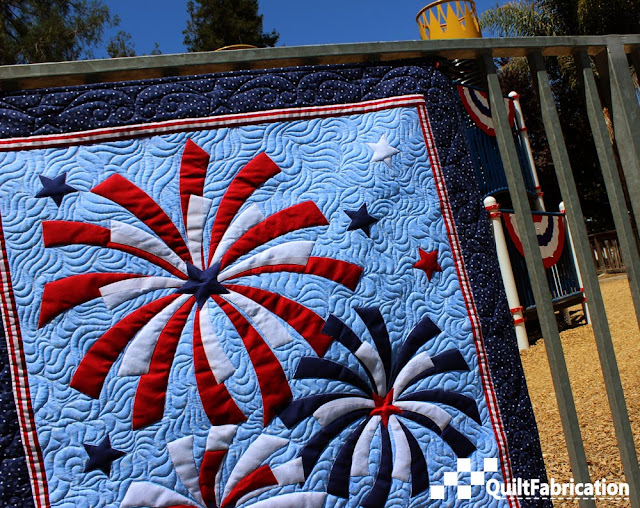 Fireworks wall hanging closeup 1