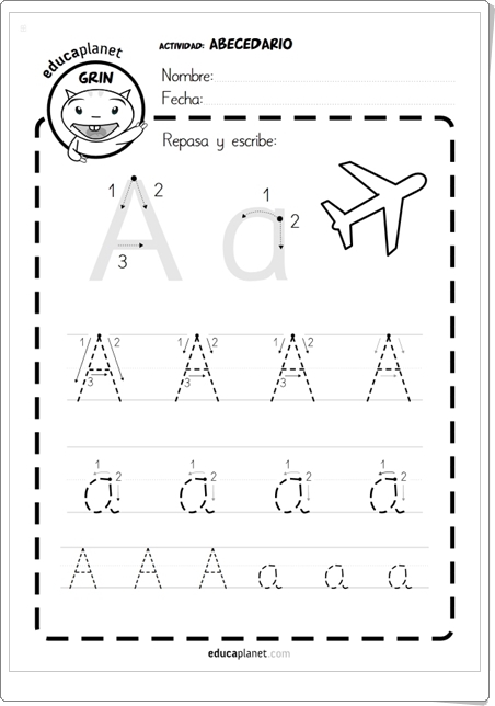 Cuaderno de escritura: "Abecedario" (Eva Barceló)