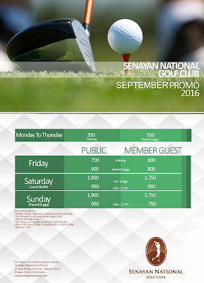 Promo September Senayan National Golf Club