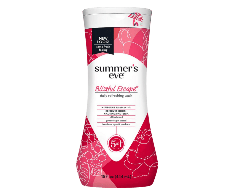 Nước rửa vệ sinh phụ nữ Summer’s Eve Cleansing Wash 444ml (Đỏ - Blissful Escape)