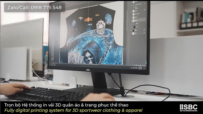 Trọn bộ hệ thống in vải quần áo & trang phục thể thao 3D tốt nhất