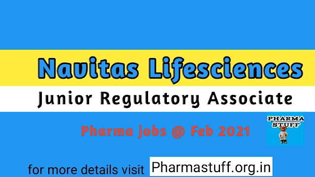 Pharma jobs, navitas Lifesciences, regulatory affairs jobs,