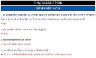 agriculture questions in hindi