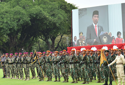 Presiden RI: Dirgahayu TNI, "Bersatu Berjuang Kita Pasti Menang"