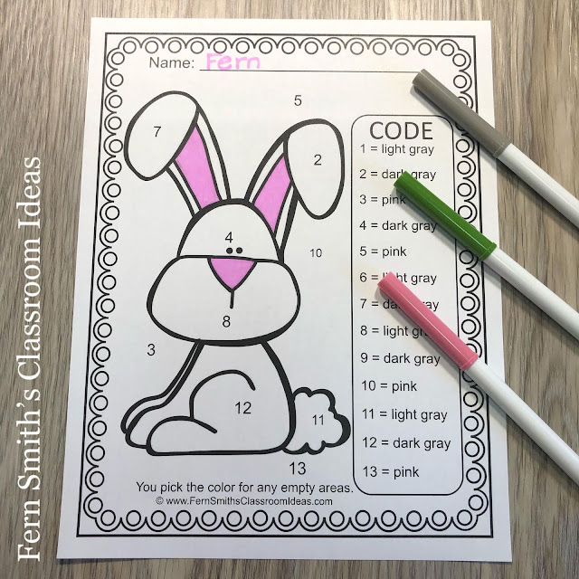 Spring Color By Code Know Your Numbers and Know Your Colors Bundle