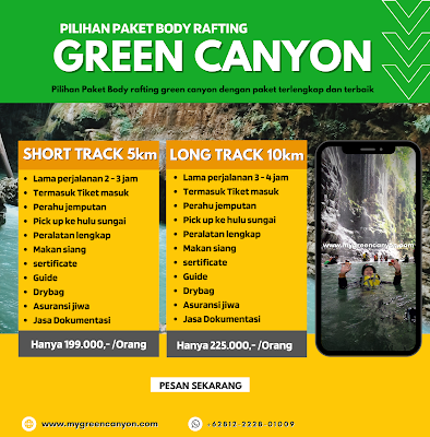 Harga tiket body rafting green canyon pangandaran