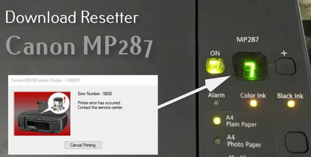 Download Resetter and How to Reset Canon MP287 Printer