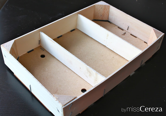 DIY caja de madera pintada