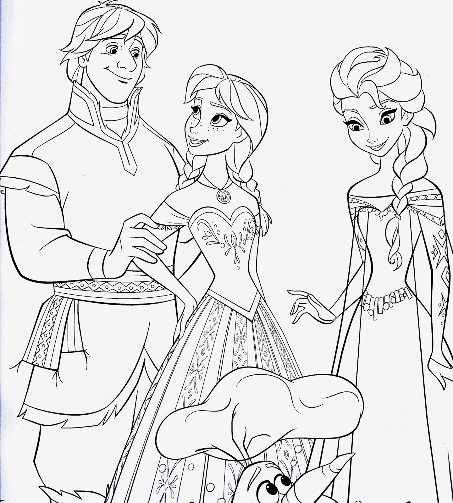 Disney Movie Princesses: \u0026quot;Frozen\u0026quot; Printable Coloring Pages