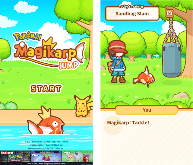 Pokemon: Magikarp Jump! Title Training