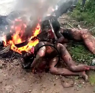 4 men beheaded and set ablaze for suspected robbery at Ikot Effanga, Akpabuyo in Cross River State