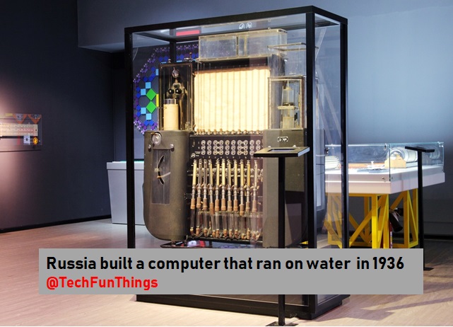 Russia built a Computer that ran on water in 1936