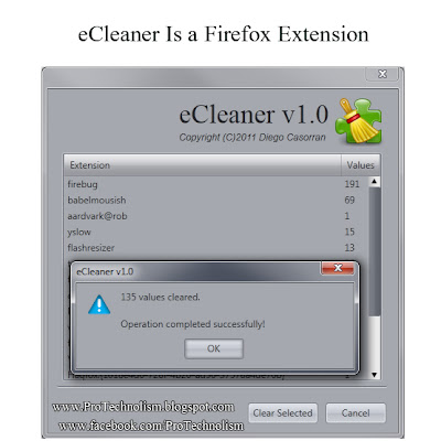 eCleaner for firefox