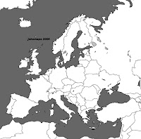 Blank Europe map for teachers and students