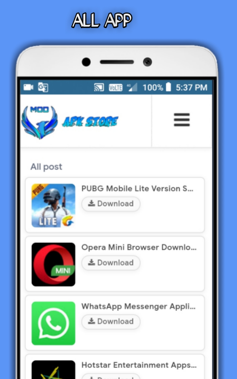 MOD APK Store android apps store application download link available