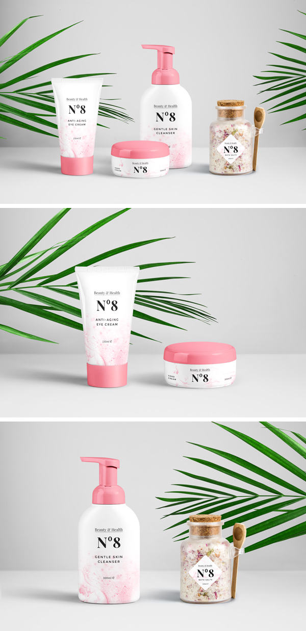 Free Mockup embalagem de cosméticos.