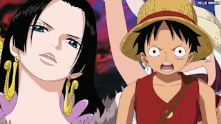 ワンピースアニメ 516話 ルスカイナ 覇気 ルフィ ハンコック | ONE PIECE Episode 516