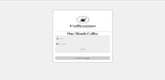 LOGIN - One Month Coffee