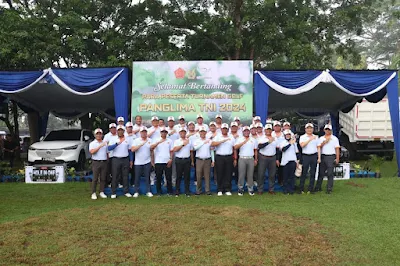 Tingkatkan Sinergitas, Wadan Kodiklatal Hadiri Turnamen Golf Panglima TNI 2024