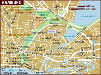 Hamburgo Mapa de Ciudades