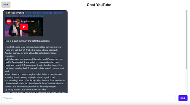 Chat YouTube 應用示範