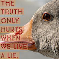 Truth hurts when we live a lie