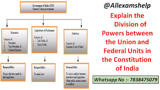 elaborate upon the division of powers between centre and states; federal structure and distribution of legislative and financial powers between union and states; distribution of administrative powers between union and states; distribution of legislative powers between the union and the state pdf; division of power between centre and state article; distribution of legislative powers between the union and the state is; division of powers between union and states schedule; distribution of powers between centre and state (art. 245-255 schedule vii)