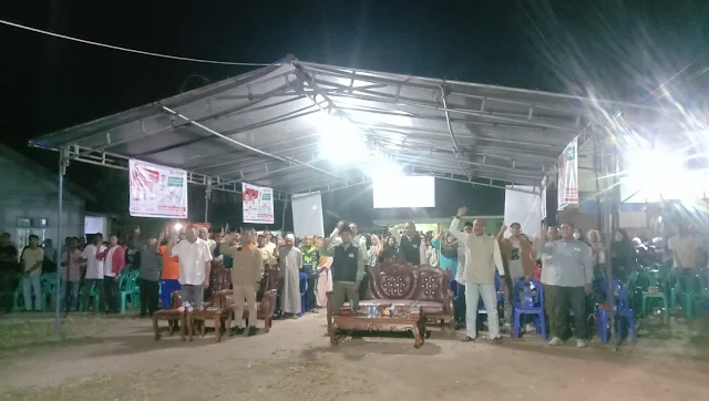 Warga Sungai Ayam Kelurahan Kapling Siap Memenangkan Paslon Nomor Urut 1 ISROCK