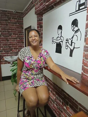 "Shachem Lieuw at New Tea milkshop in Lelydorp Suriname"