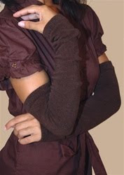 arm sleeves brown